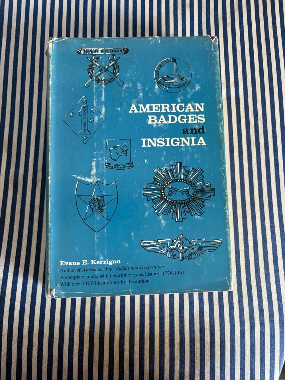 American Badges and Insignia by Evans E. Kerrigan - Blue Cover